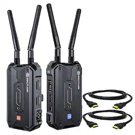 HOLLYLAND - Pyro H 4K HDMI Wireless Video Transmission System + 2x 6ft HDMI Cable - Black