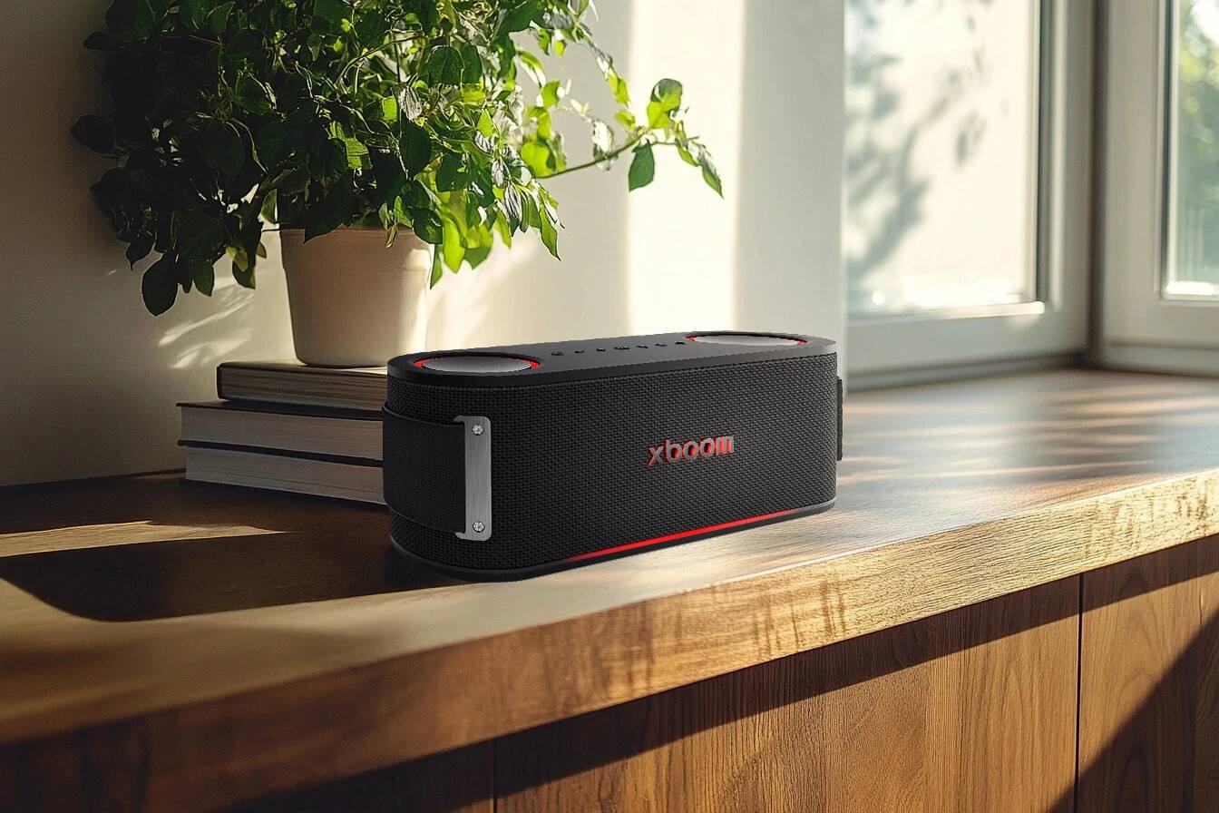 Alt View 13. LG - xboom Bounce Portable Bluetooth Speaker - Black.