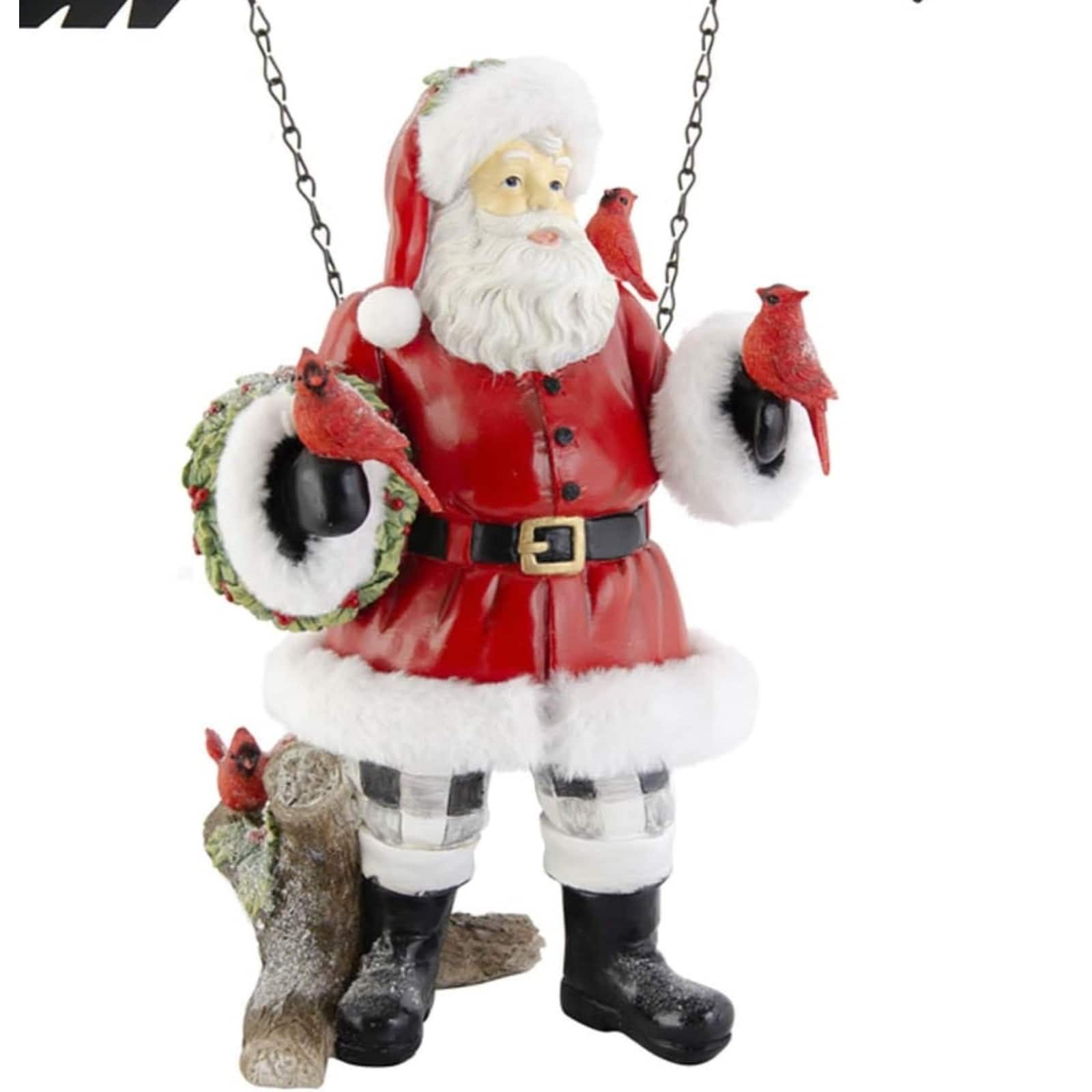 K&K Interiors - Resin Santa Claus Trimmed in Fur Christmas Arrow Replacement Sign 15 inch - Arrow Sold Separately - Red price history on PriceWatchPro