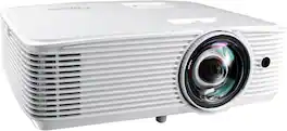 Optoma - EH412STx Short Throw 1080p HDR Professional Projector | Super Bright 4,000 Lumens | Speaker Built In | Portable - White