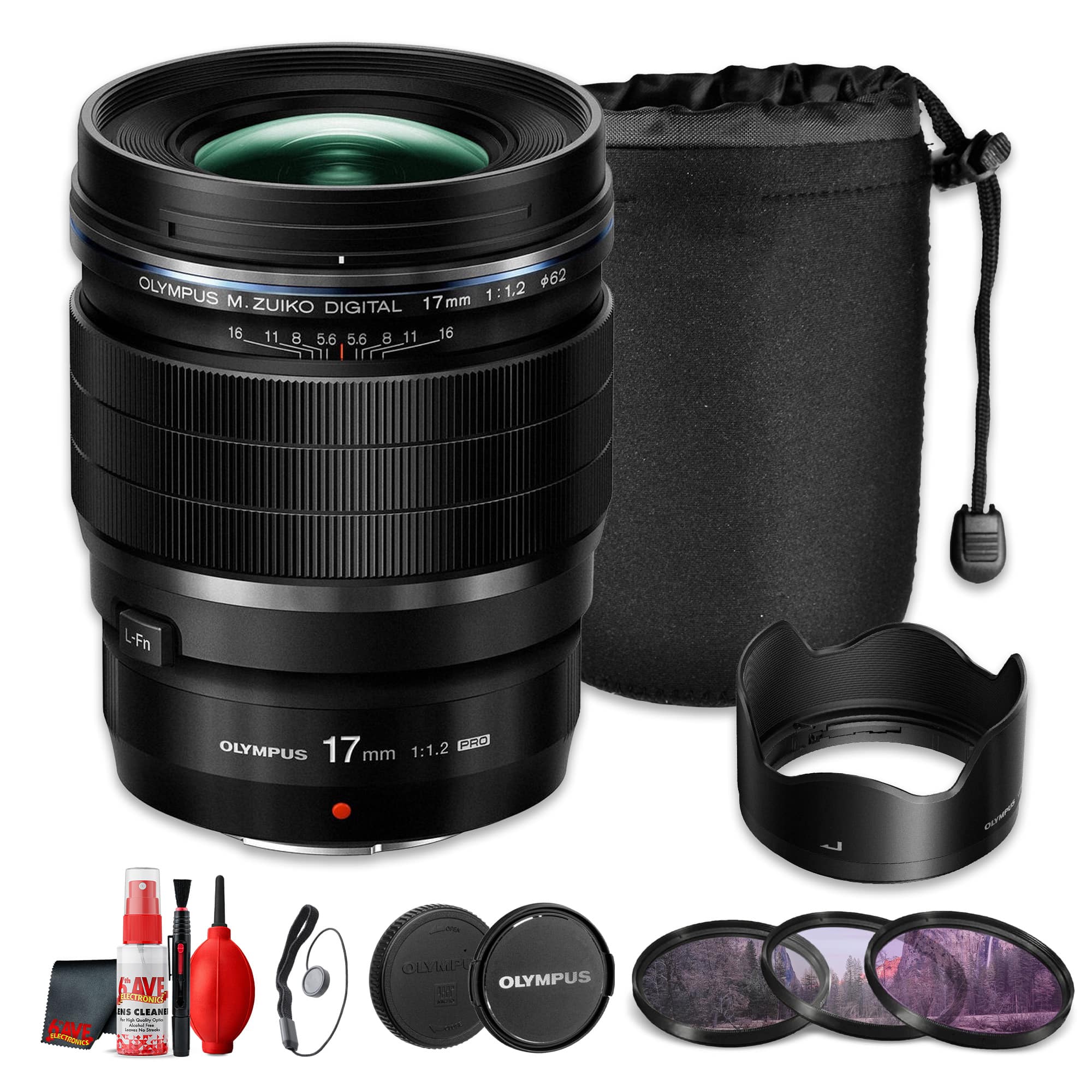 OM System - Olympus M.Zuiko Digital ED 17mm f/1.2 PRO Lens Micro Four Thirds(Bundle) - Black price history on PriceWatchPro