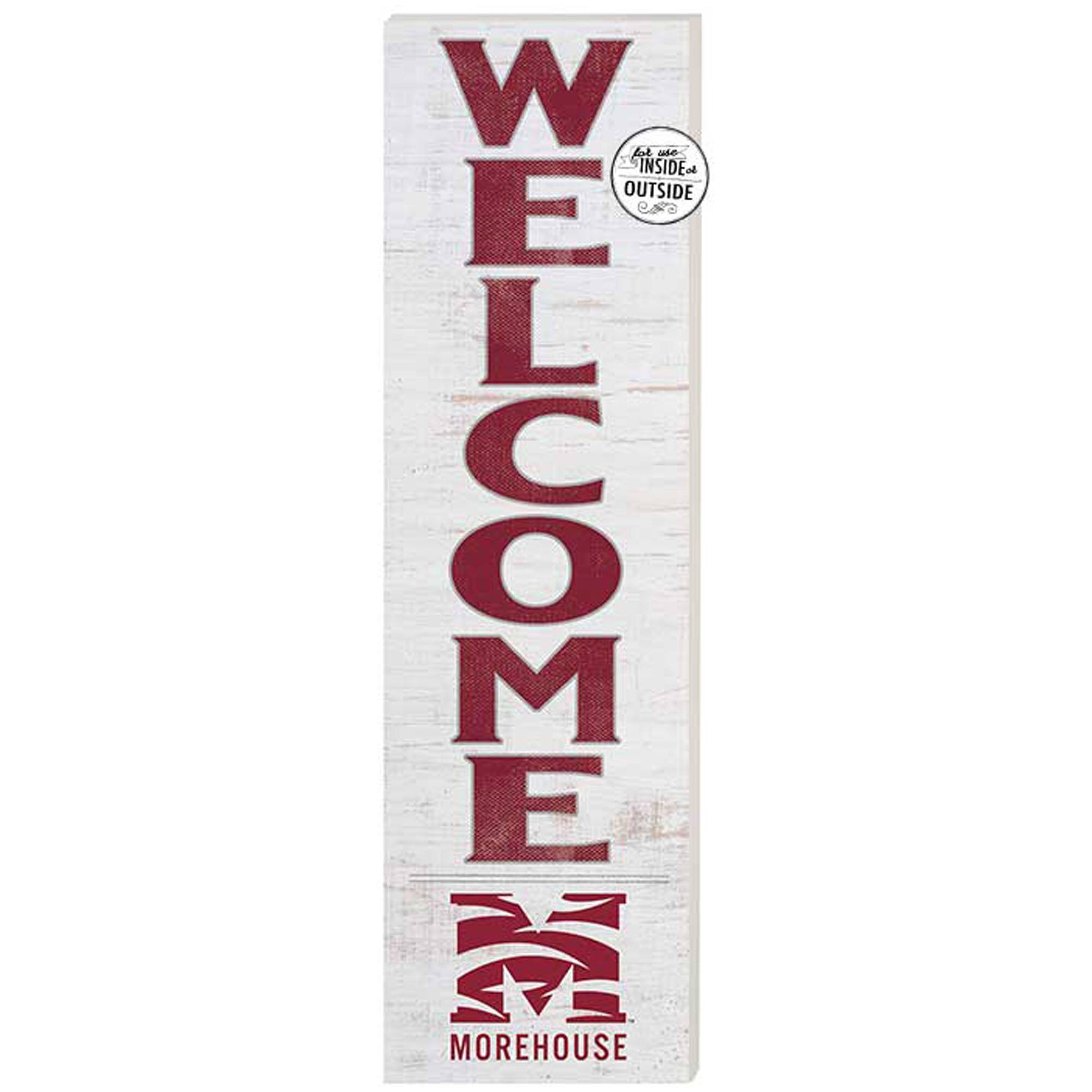 Morehouse Maroon Tigers 10'' x 35'' Indoor/Outdoor Welcome Sign
