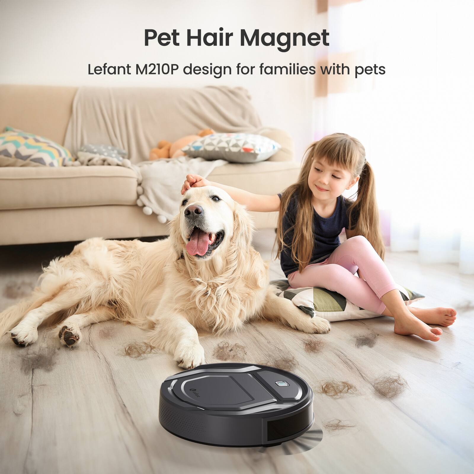 Pet Hair Magnet Lefant M210P design for families with pets