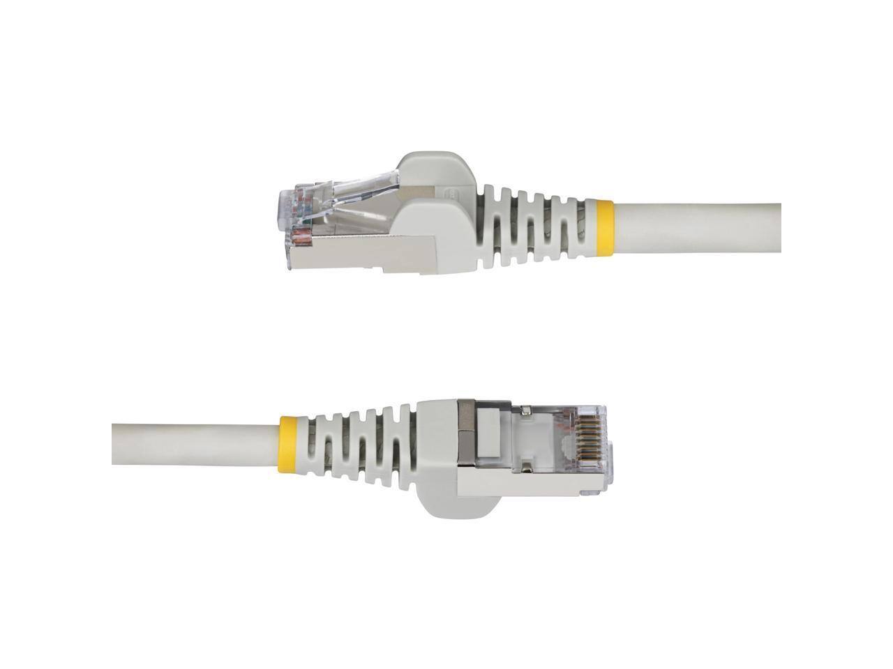 Alt View 2. StarTech.com - StarTech 75ft Gray CAT6a Ethernet Cable, 10GbE, 100W PoE++, S/FTP, LSZH, 27AWG, Shielded Patch Cord.