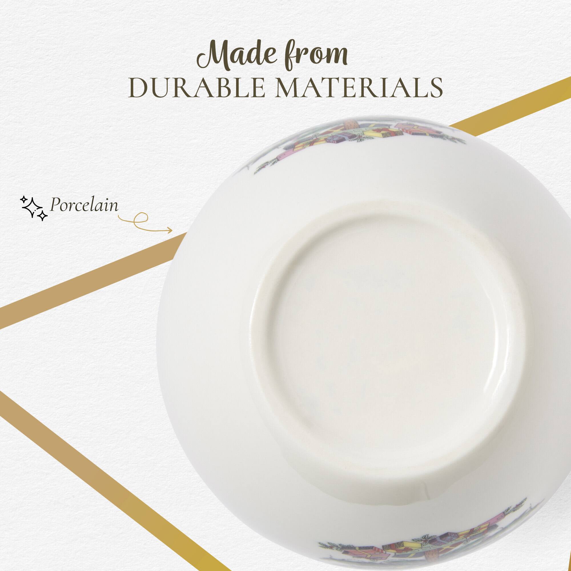 Made from DURABLE MATERIALS  
Porcelain