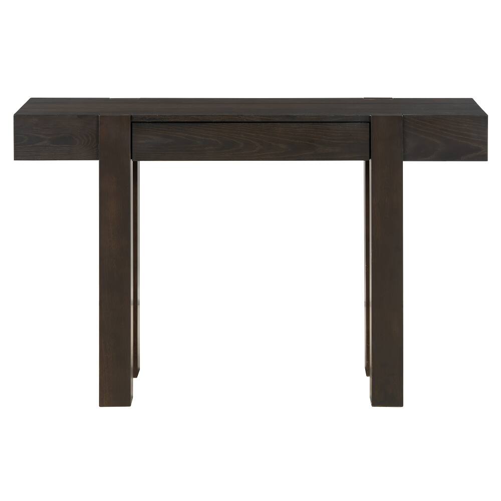 Alt View 10. Loheer - Loheer Rustic Console Table Espresso Entryway Table with Drawer - Espresso.