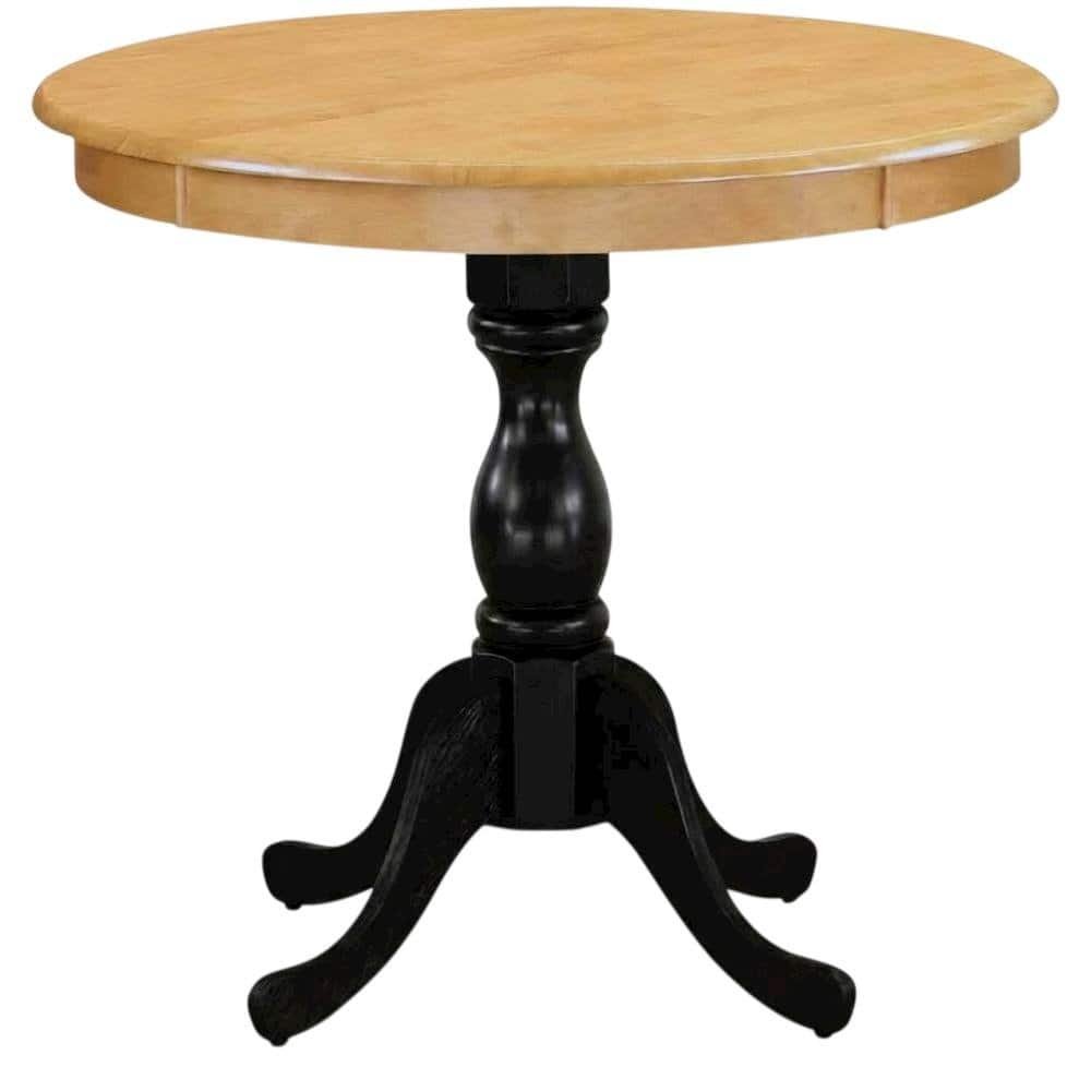 FurniFact - Oak Black Round Pedestal Dining Table - Multi-Color price history on PriceWatchPro