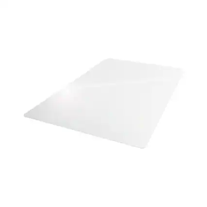 Front. Floortex - Vinyl Rectangular Chair Mat for Hard Floor - 45" x 52" - Clear.