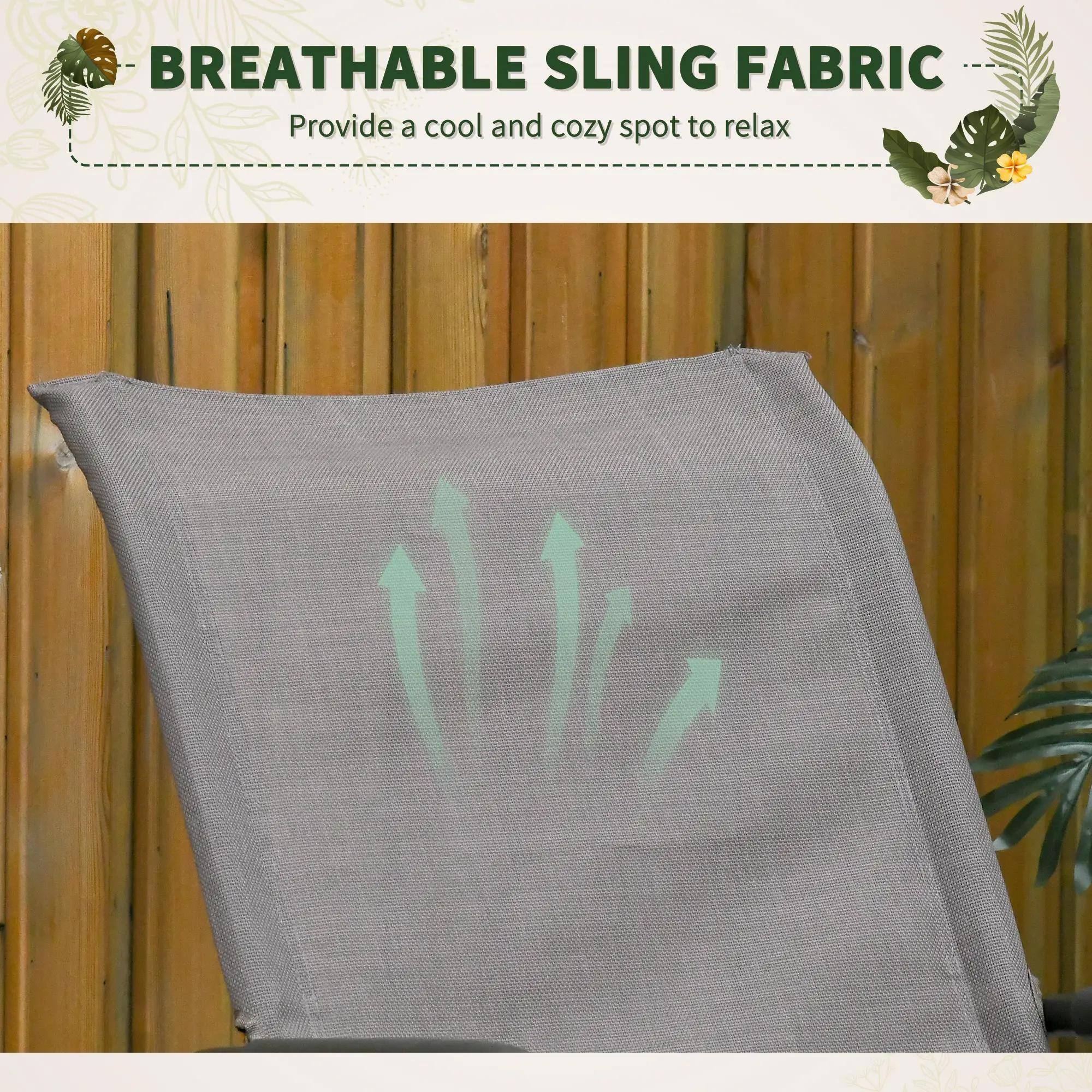 BREATHABLE SLING FABRIC
Provide a cool and cozy spot to relax