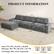 PRODUCT INFORMATION
Sofa: 119.4"W x 34.6"D x 36.8"H
Ottoman: 40.7"W x 26.4"D x 19.7"H
3 Packages May Arrive Separately