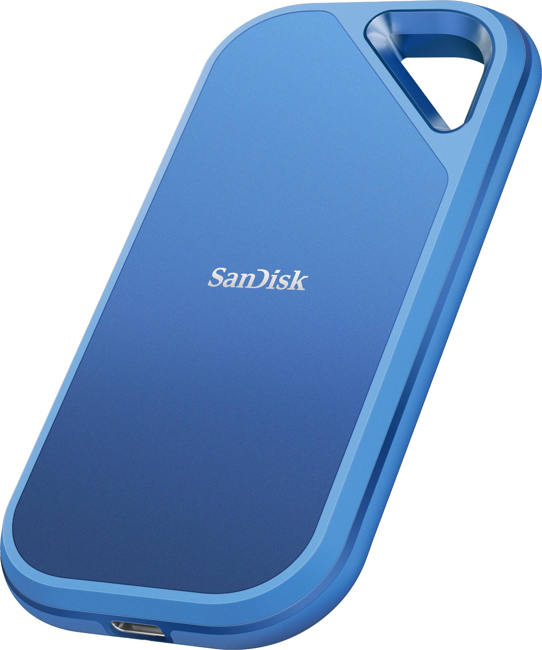 Left. SanDisk - Creator Pro 2TB Portable SSD - Blue.
