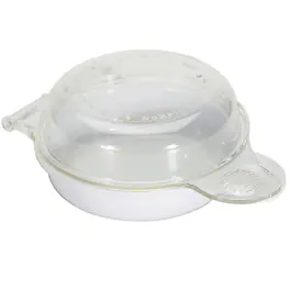 Nordicware - Microwavable Egg and Muffin Breakfast Pan - White base/clear lid