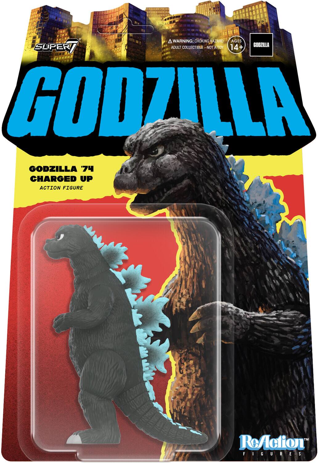 Super7 - Toho - ReAction Figures Wv6 - Godzilla 1974 Charged Up - COLLECTABLES