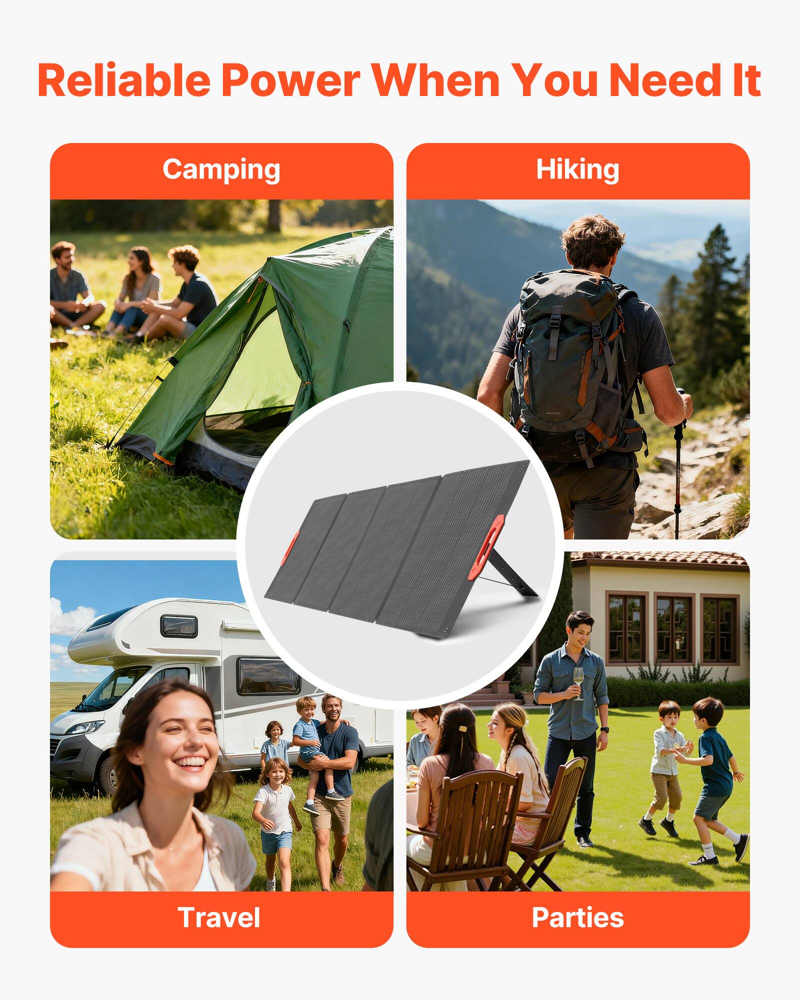Reliable Power When You Need It

- Camping
- Hiking
- Travel
- Parties