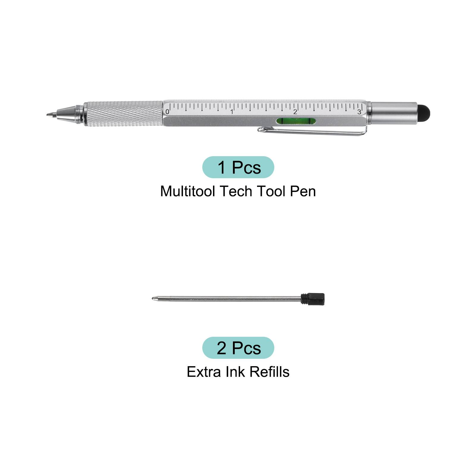 1 Pcs Multitool Tech Tool Pen  
2 Pcs Extra Ink Refills
