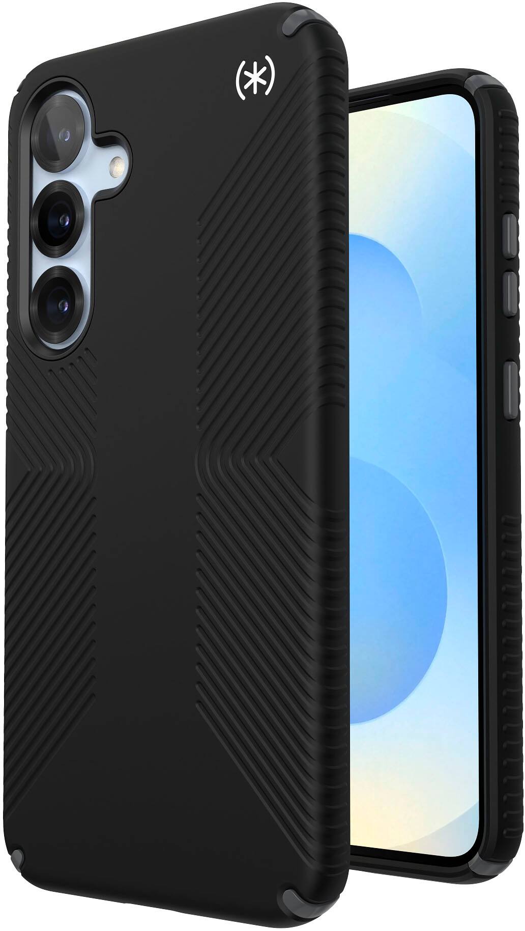 Angle. Speck - Presidio2 Grip and Magnet Case for Samsung Galaxy S25+ / S24+ - Black.