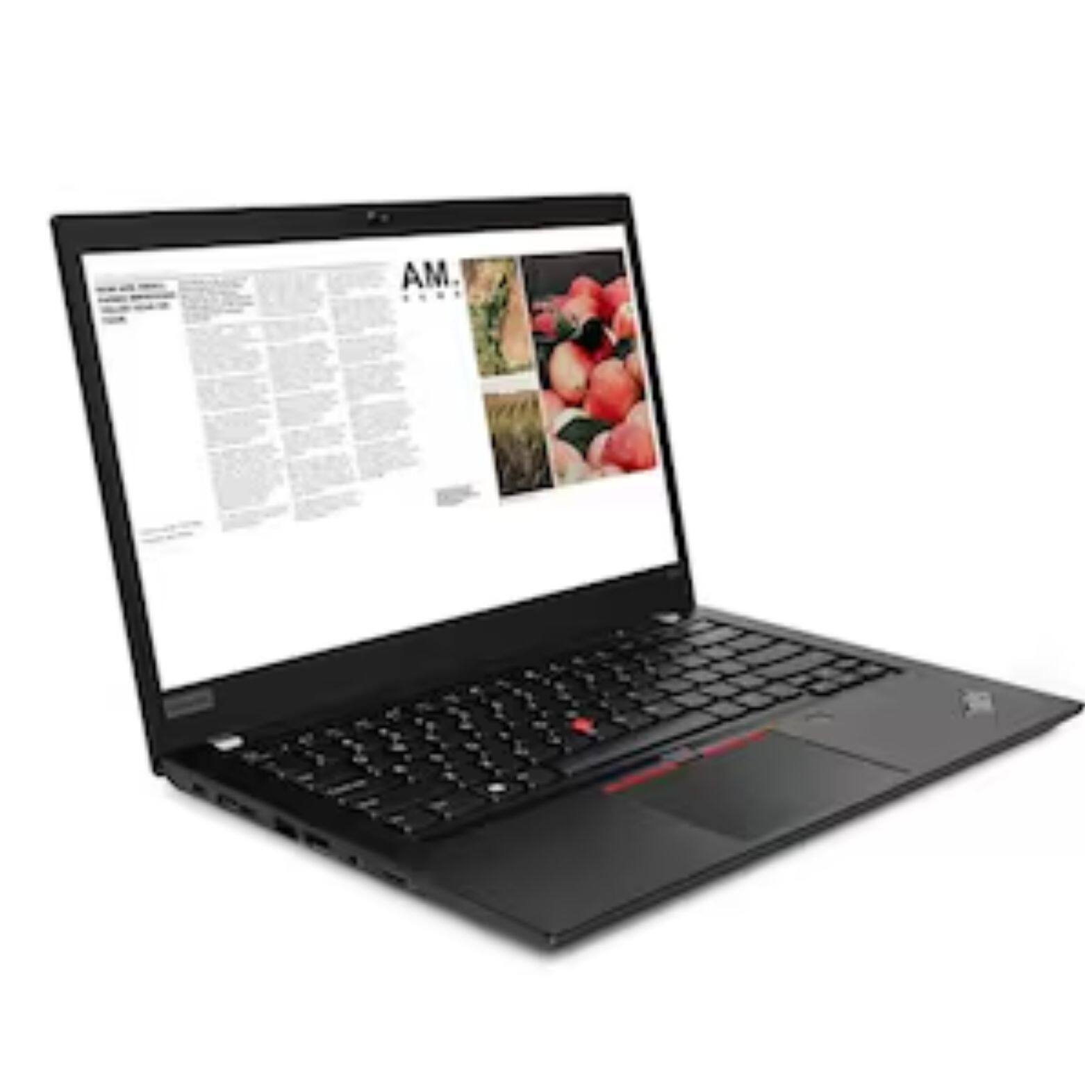 Alt View 1. Lenovo - ThinkPad T490 14" FHD IPS Intel Core i7-8665U 1.90 GHz up to 4.80 GHz 16GB DDR4 256GB SSD Windows 11 Pro Laptop - Black.