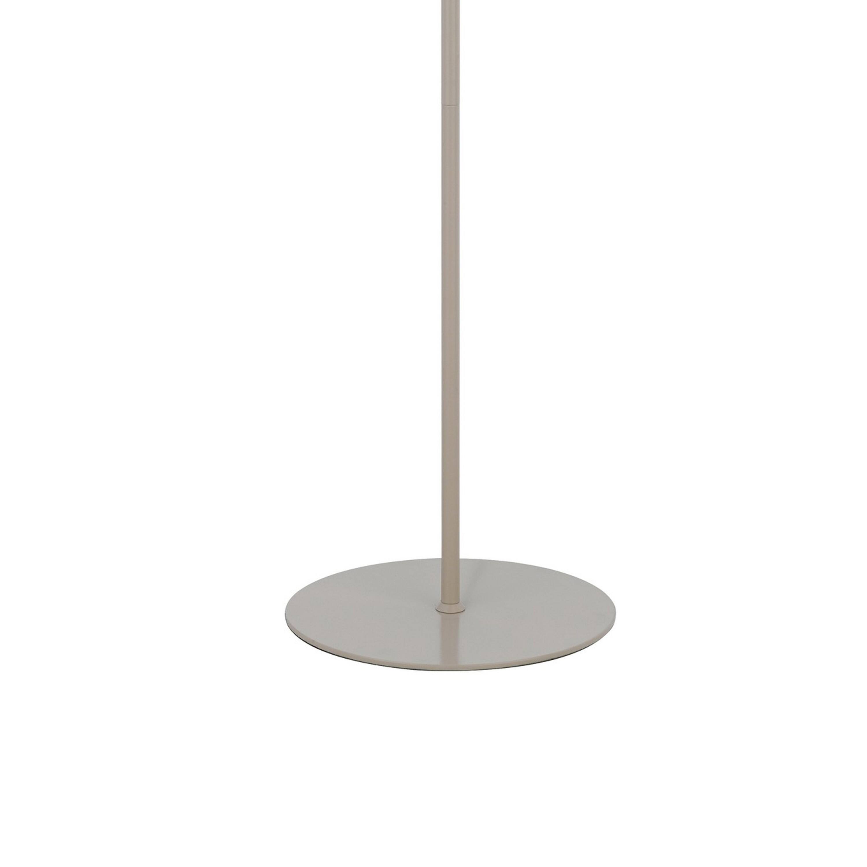 Back. Manhattan Lane - Plue 63 Inch Floor Lamp, Chrome Pole Round Base, Drum Shade.