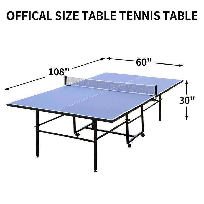 OFFICIAL SIZE TABLE TENNIS TABLE  
108" x 60" x 30"