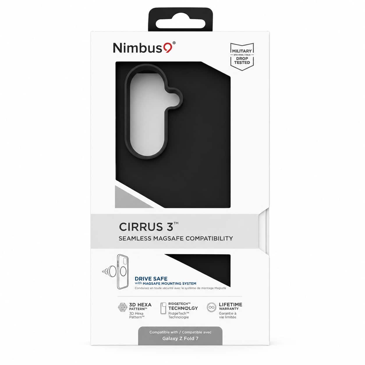 Nimbus9 - Cirrus 3 for Galaxy Z Fold 7 MagSafe Case - Black
