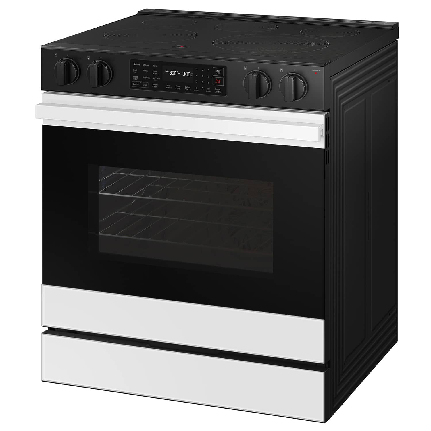 Samsung Bespoke 6.3 Cu. Ft. Slide-In Electric Range with Air Fry White ...