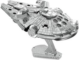 Metal Earth - Star Wars Millennium Falcon 3D Metal Model Kit Fascinations - Silver