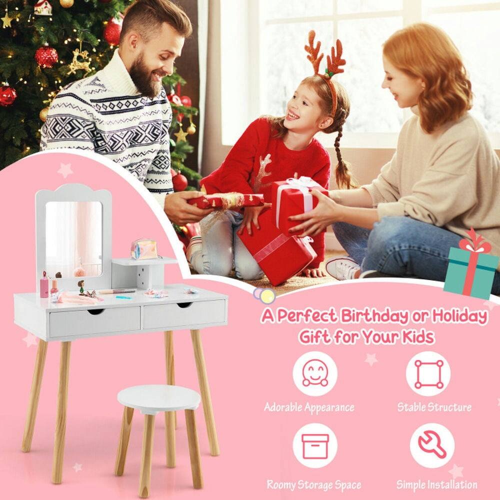 A Perfect Birthday or Holiday Gift for Your Kids

- Adorable Appearance
- Stable Structure
- Roomy Storage Space
- Simple Installation