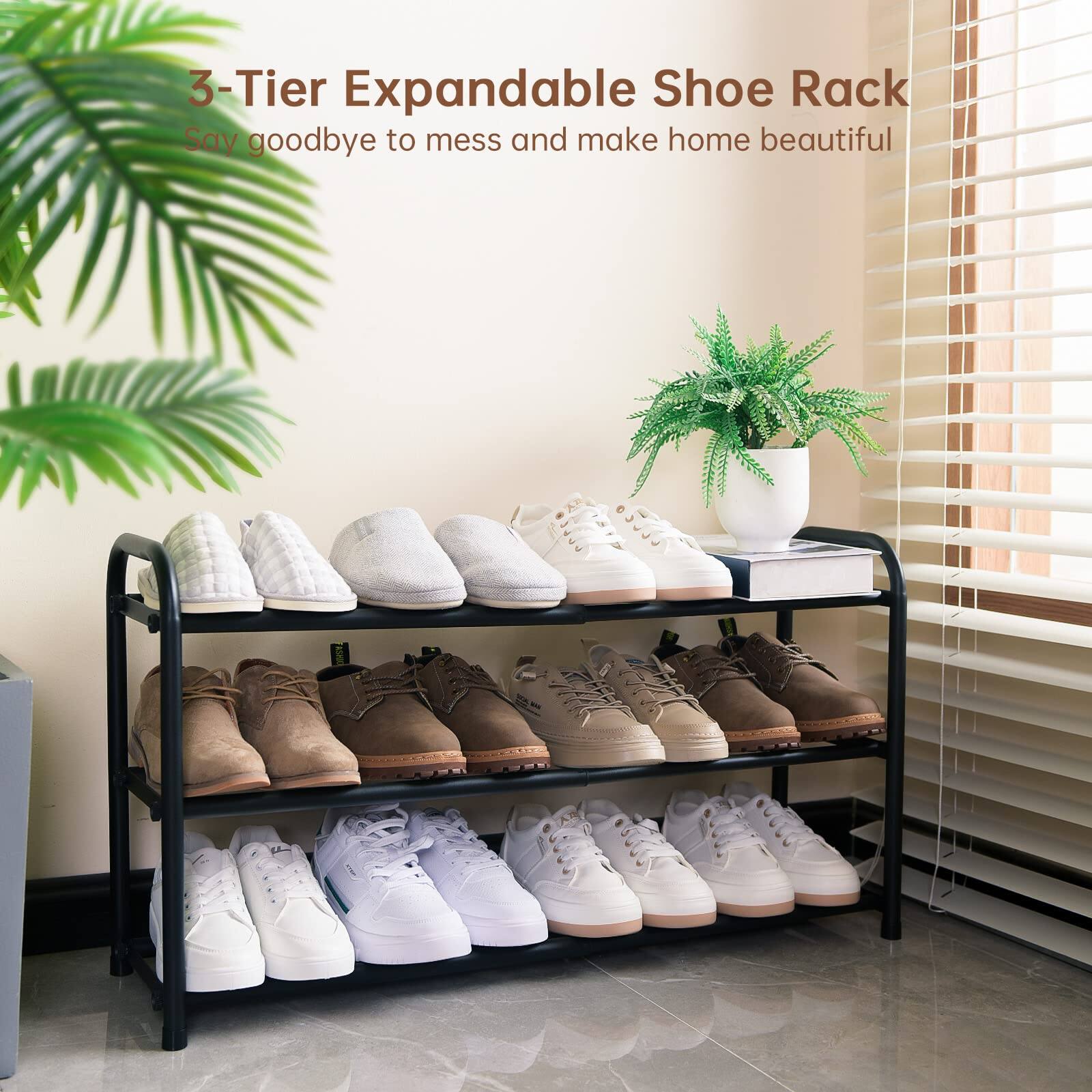 3-Tier Expandable Shoe Rack  
Say goodbye to mess and make home beautiful