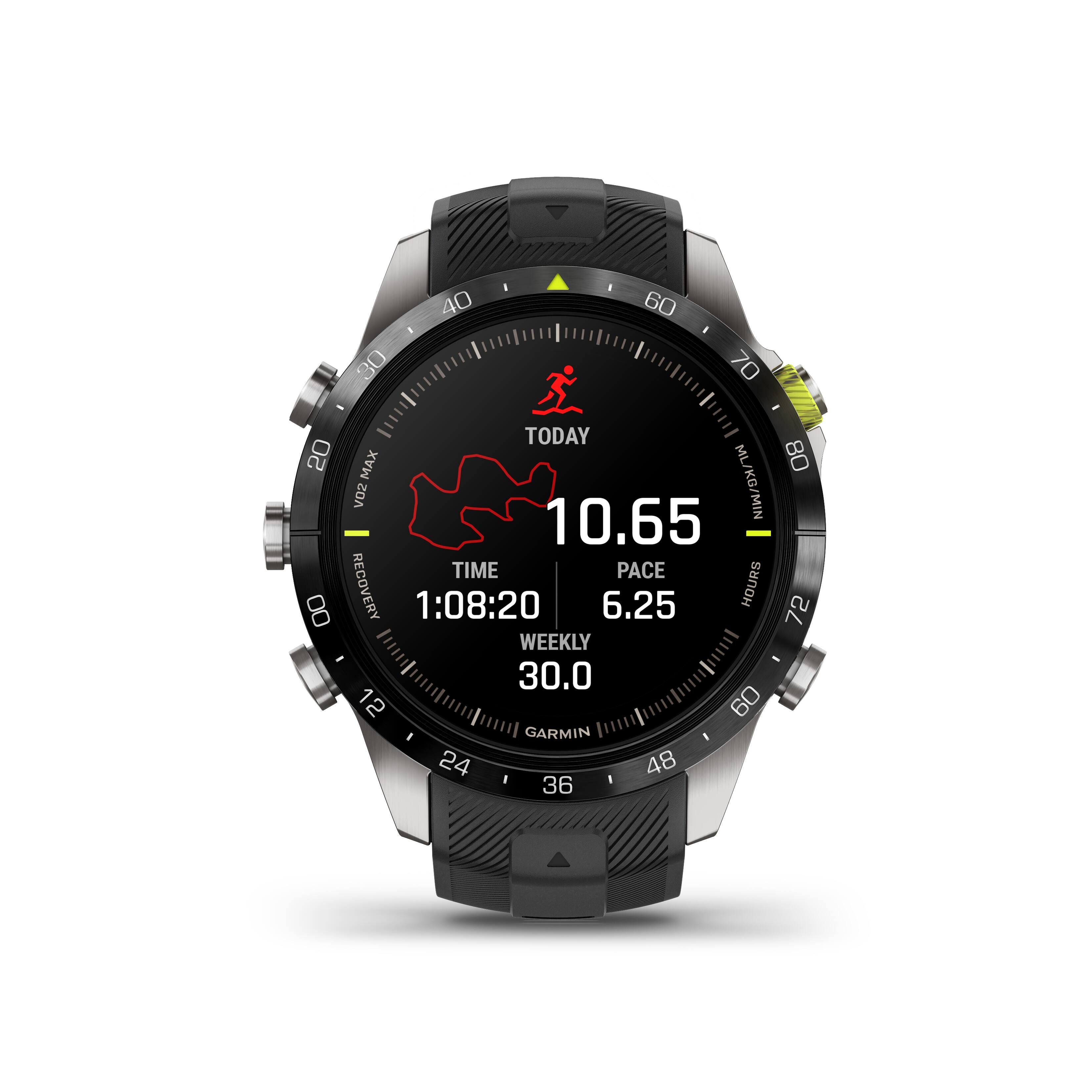 The text on the image reads:

"Today 10.65 ML/KG/MIN Time 1:08:20 Pace 6.25 Hours 8 72 Weekly - - 30.0 12 60 1 Garmin"

The corrected text would be:

"Today 10.65 ML/KG/MIN Time 1:08:20 Pace 6.25 Hours 8 72 Weekly - - 30.0 12 60 1 Garmin"