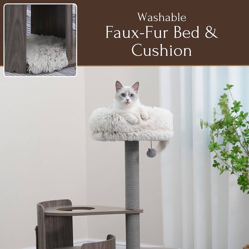 Washable Faux-Fur Bed & Cushion