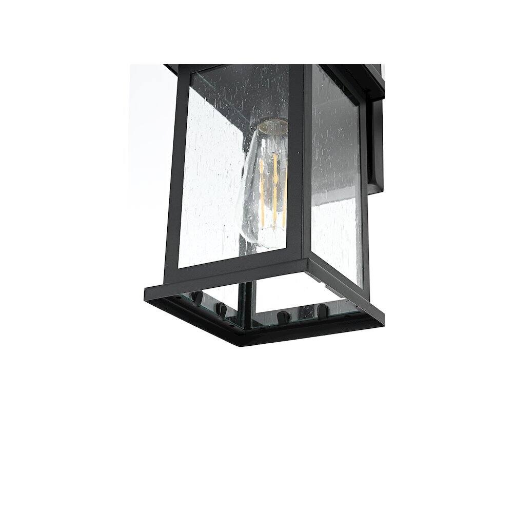 Alt View 1. Elegant Lighting - Ringgold 7 inch Outdoor Pendant in Black - Black.