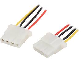 Nippon Labs - POW-04412 8" Molex 5.25 Female to Female Power Supply Cable