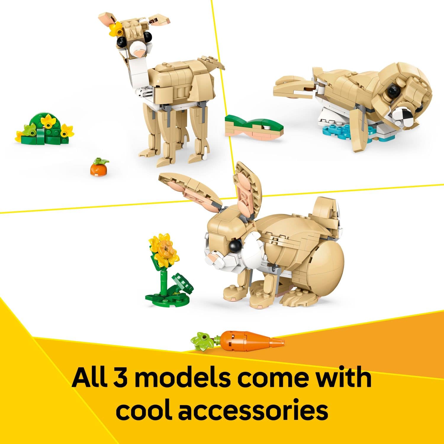 All 3 models come with cool accessories.