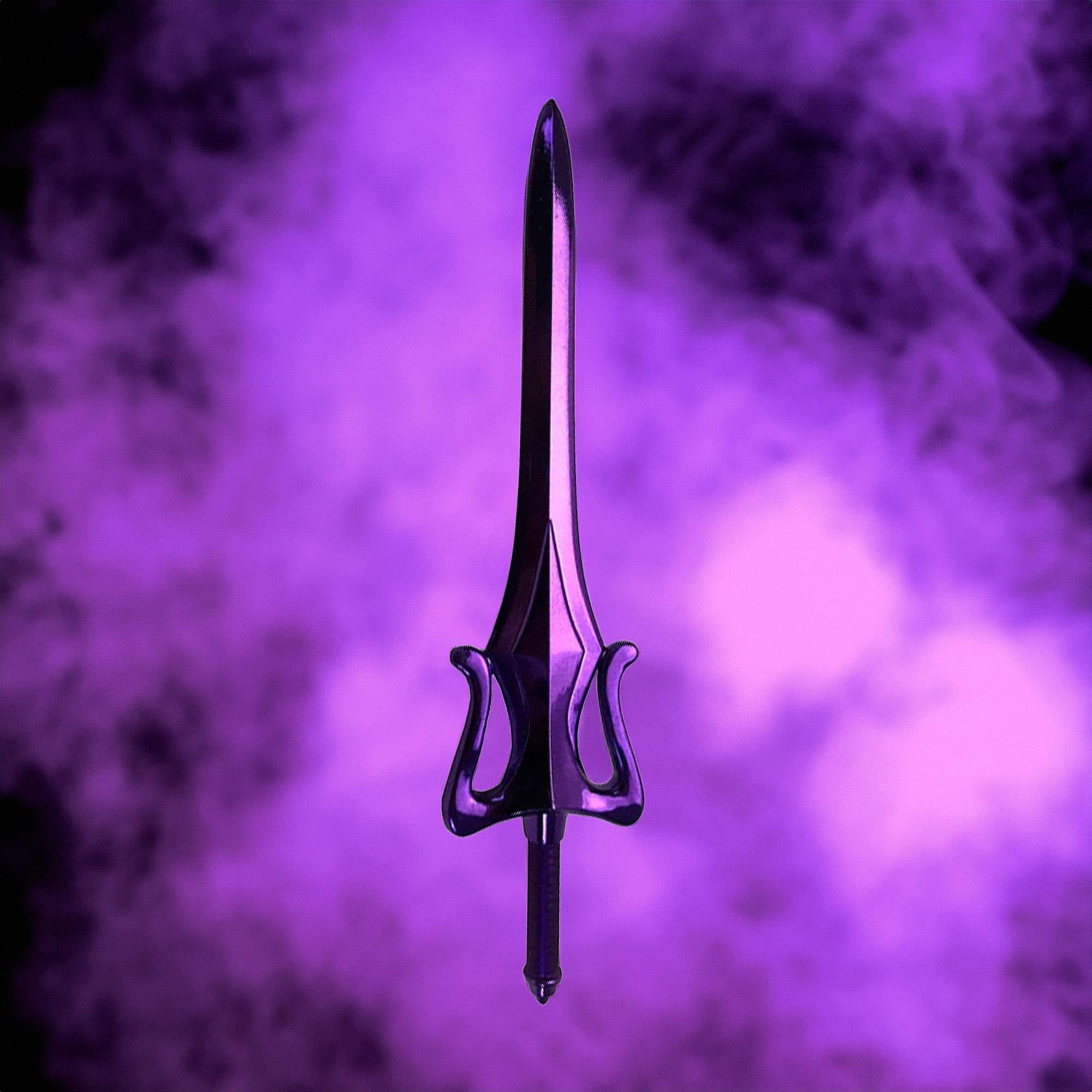 Alt View 1. Factory Entertainment - Masters of the Universe Skeletor Sword Scaled 8 Inch Prop Replica - Purple.