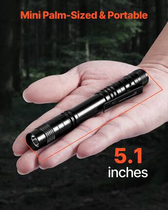 best rechargeable pen sized flashlight okcomuy LED Pocket Light Flashlight, IP67 Waterproof EDC Pinpoint hard to reach areas with the red laser pointer and attach to circuit breaker boxes and magnetic automotive surfaces with its magnetic clip Pen Light Rechargeable USB LED