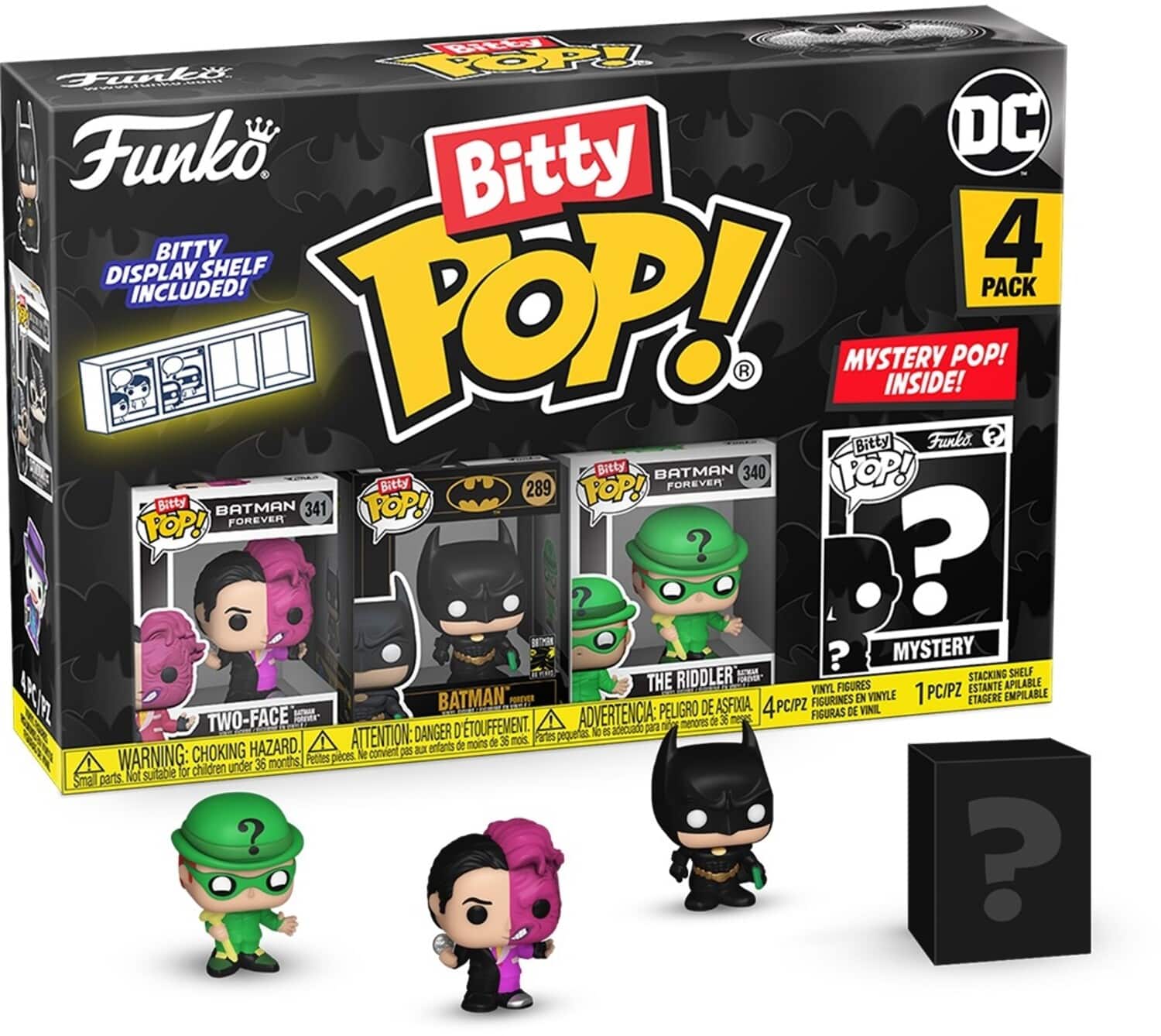 FUNKO Bitty POP!: DC Batman - Two Face 4-Pack, 85th Anniversary - Multicolor