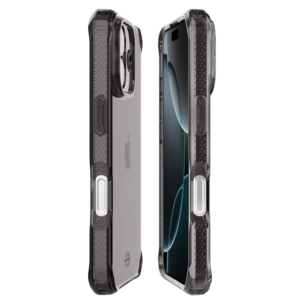 Alt View 2. Itskins - SPECTRUM R // CLEAR Case for Apple iPhone 17 - Black.