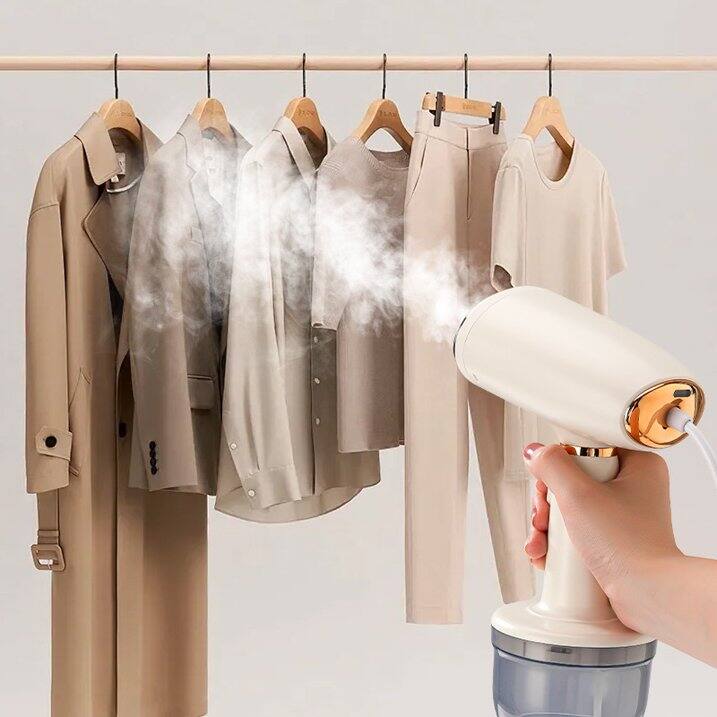 Alt View 1. bonoch - Handheld anti-scald hanging iron, small household electric steam iron, portable mini travel ironing machine - White.