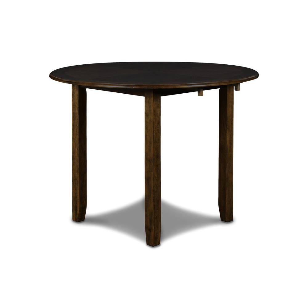 Alt View 3. New Classic Furniture - Furniture Gia Solid Wood Dining Drop Leaf Table 2 Chairs in Brown - Brown.