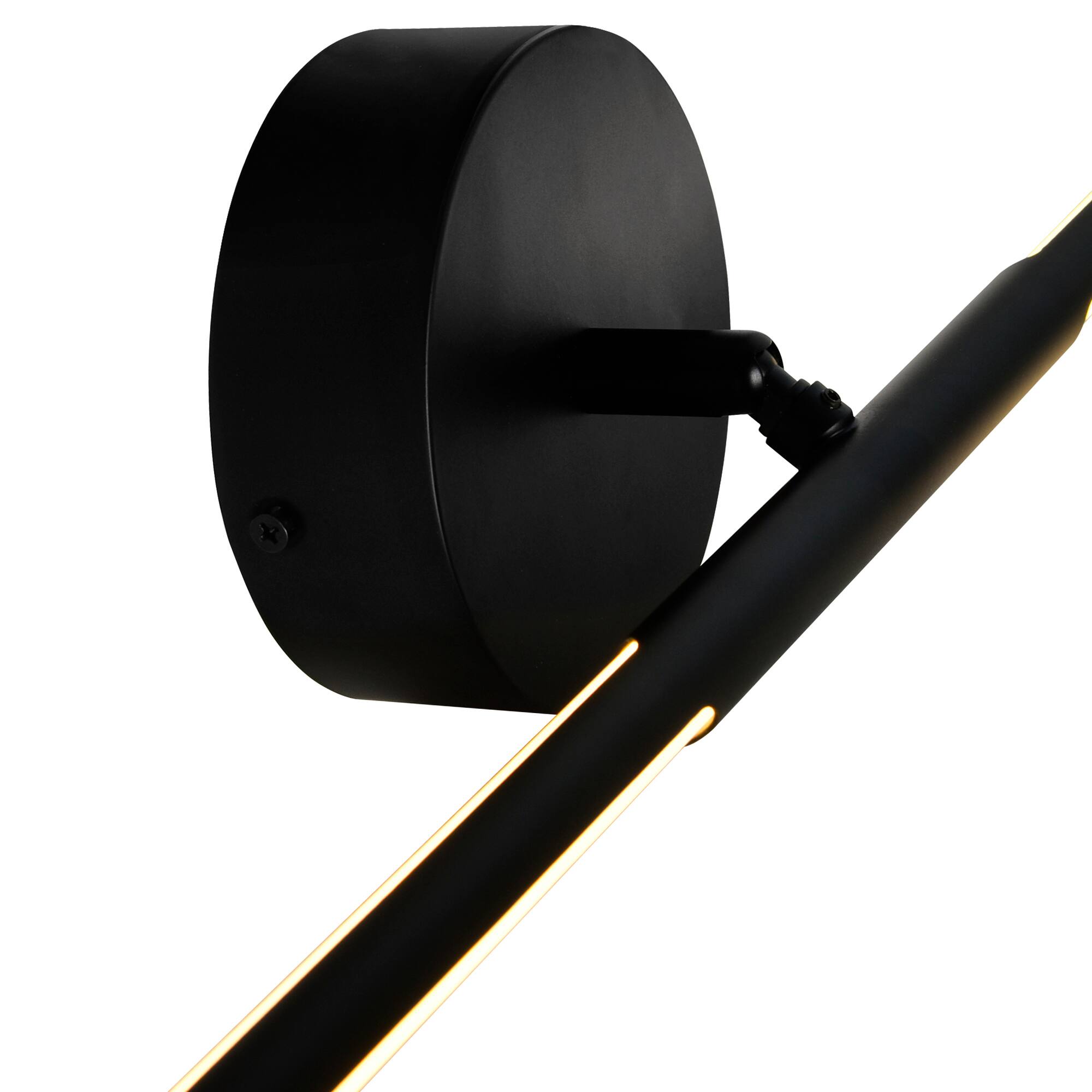 Back. CWI Lighting - Oskil LED Integrated Wall Light With Black Finish - Black.