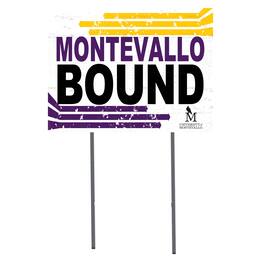 Jardine - Montevallo Falcons 18" x 24" Bound Yard Sign - White