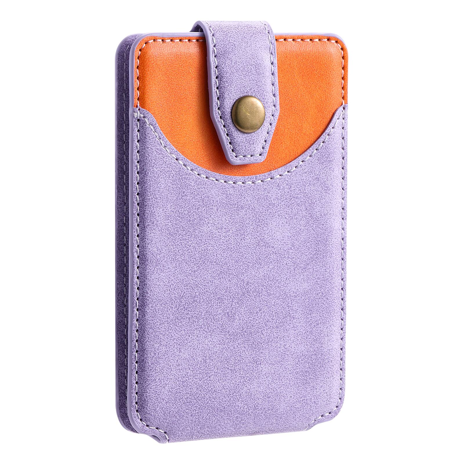 Alt View 4. Dteck - For Apple iPhone 17 Pro Max Case,2-in-1 Magnetic Detachable PU Leather Wallet Flip Stand Card Holder TPU Inner Cover - Purple.