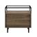 Alt View 22. Walker Edison - Rectangular Modern Steel / Tempered Glass Side Table - Slate Grey.
