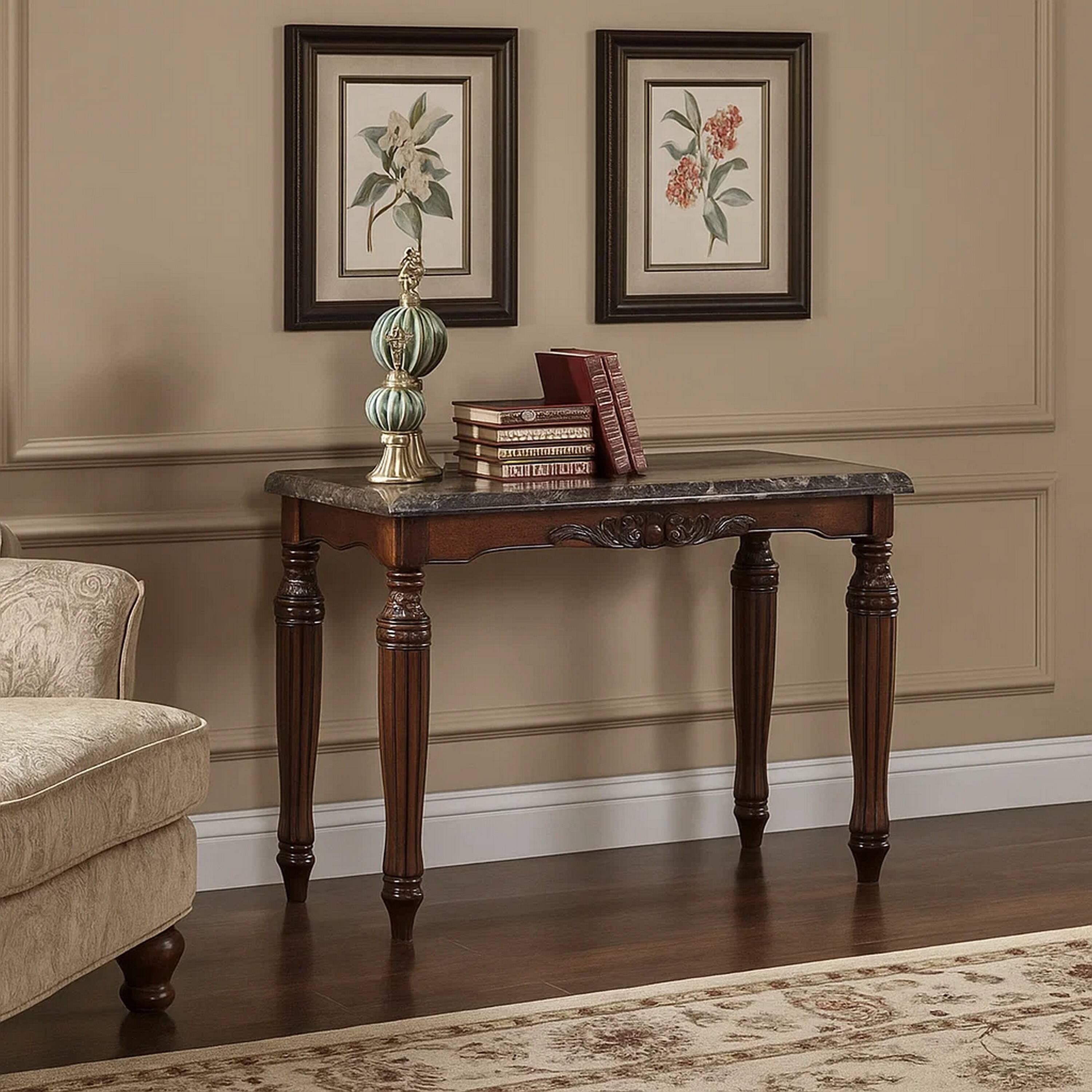 Alt View 5. Manhattan Lane - Brampton Traditional Style Sofa Table - Espresso.