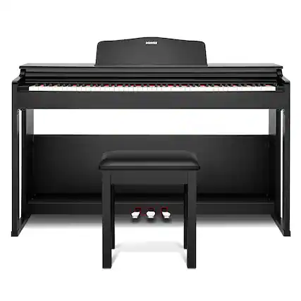 Front. Donner music - Donner DDP-100S Graded Hammer Action Digital Piano.