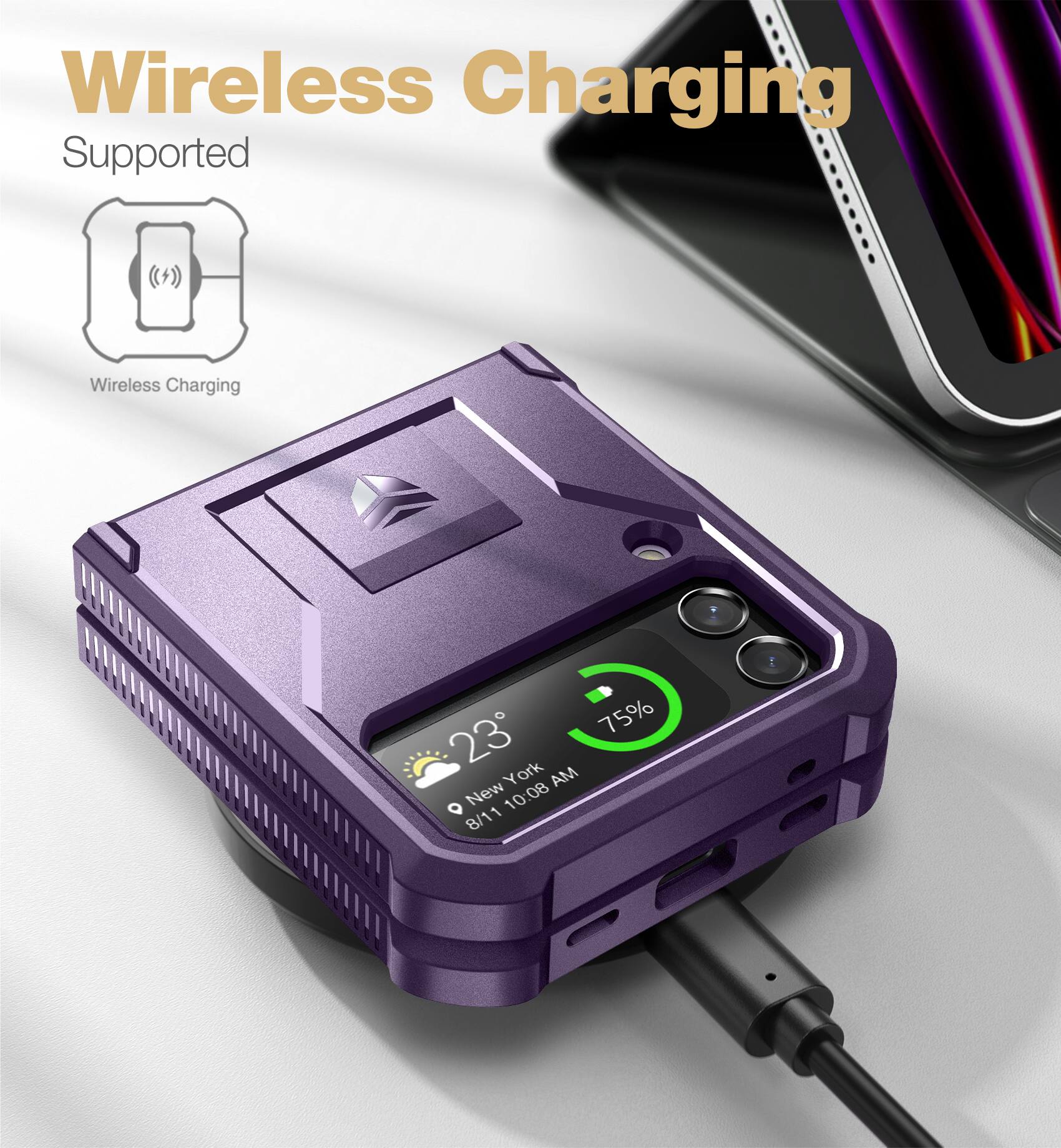 Wireless Charging Supported

Wireless Charging

23° New York 8/11 10:08 AM

75%