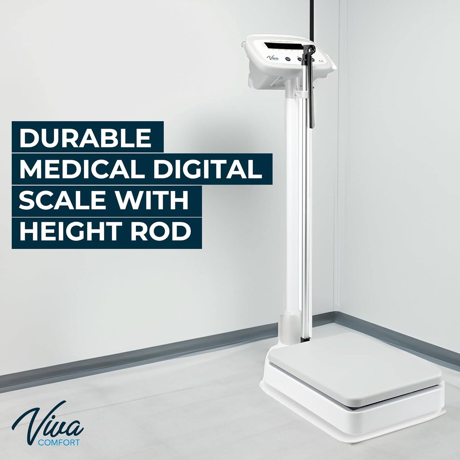 Viva COMFORT DURABLE MEDICAL DIGITAL SCALE WITH HEIGHT ROD