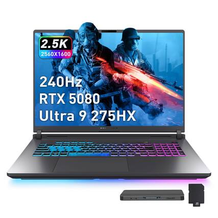 2.5K 2560x1600 240Hz RTX 5080 Ultra 9 275HX