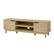 Angle. Walker Edison - 58" Modern 2-Door Simple TV Stand for TVs up to 65" - Coastal Oak.