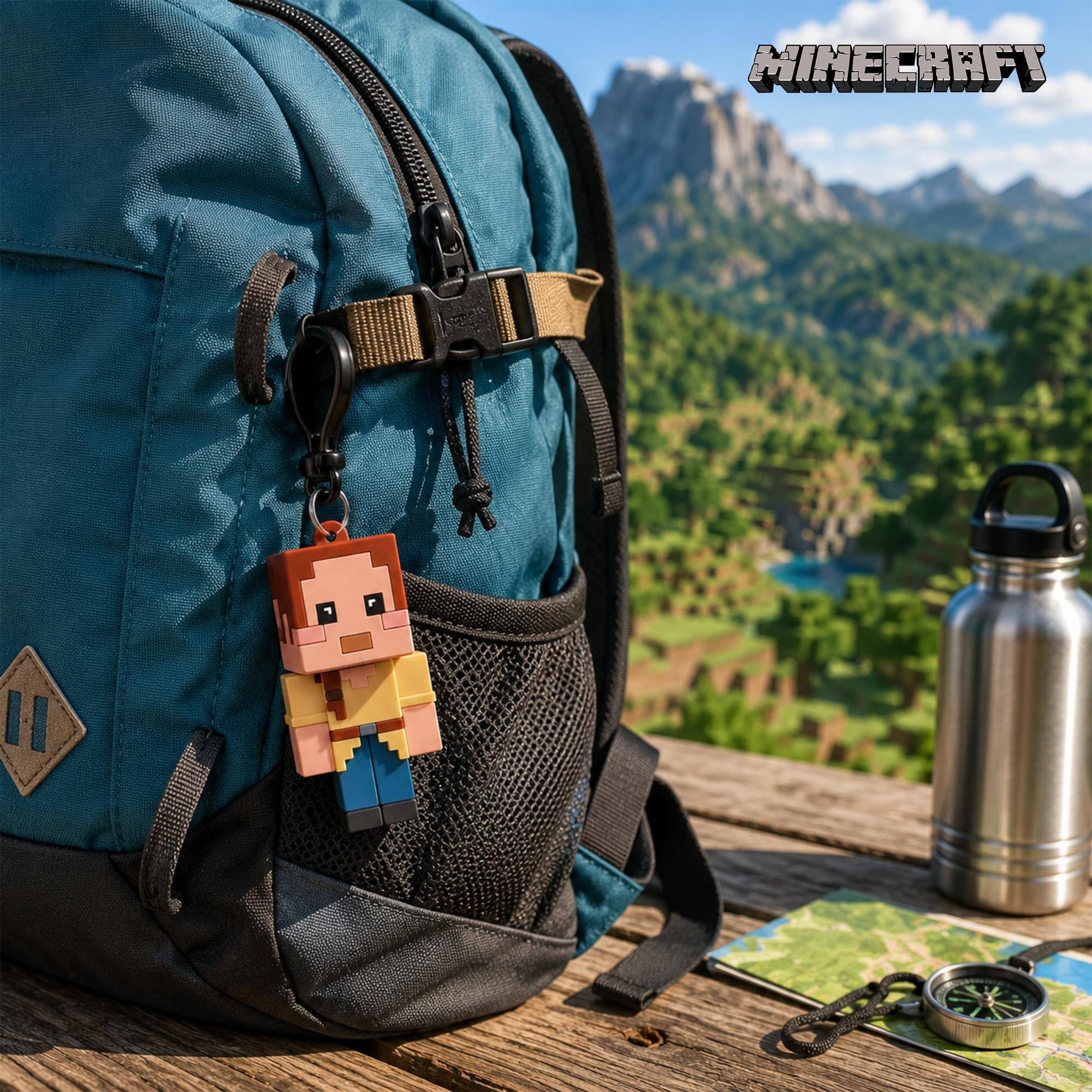 Alt View 2. Monogram - Minecraft Series 6 Blind Bag 3D Foam Bag Clip | One Random - Multi-Colored.